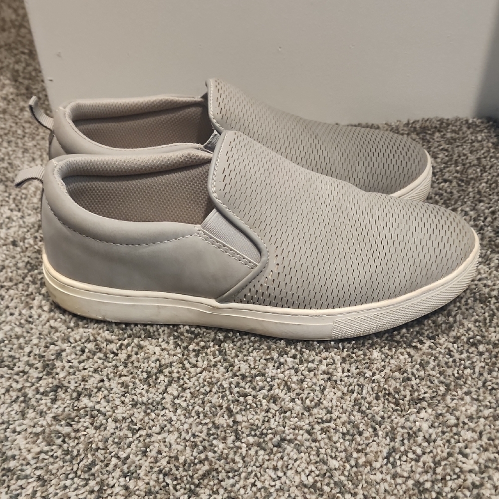 Gray Slip-On Women Shoes